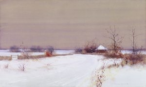 Snow Scene in Country, c.1890 by Bruce Crane