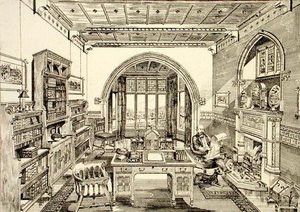 Interior View of a Library by Bruce James Talbert