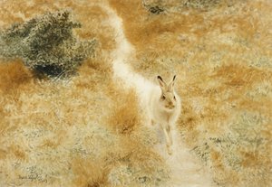 A Winter-Hare in a Landscape by Bruno Andreas Liljefors