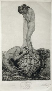 Grief, 1916 by Bruno Heroux