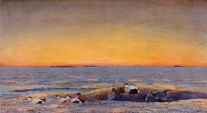 Sunrise by Bruno Andreas Liljefors