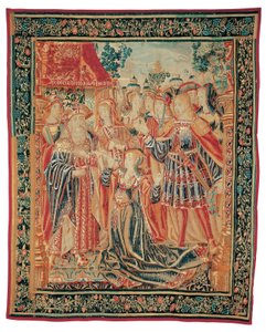 The Story of Troy. Cassandra Intercedes Before Priam to Obtain a Pardon for Paris