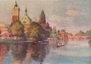 The Shakespeare Memorial Theatre, Stratford On Avon by Buddig Anwylini Pughe