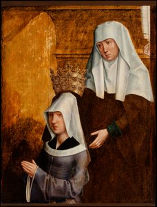 Guillemette de Vergy and her Patron Saint, possibly Elizabeth of Hungary by Burgundian