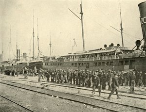 13th Infantry after Drill, Spanish-American War, June 1898 by Burr McIntosh