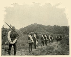 On the Way from Battlefield of 1st and 10th to Rough Riders Scene of Conflict, over the Mountains by Burr McIntosh
