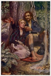 For snug in a glen, where nane could see by Byam (after) Shaw