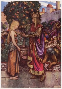 The King he called her back again, And unto her he gave his chain