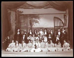 A Scene from an Amateur Production of a Play Titled Angelina, The Orphaned Heiress Presented at Barnard College, New York