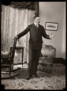 Charles Hawtrey in His Apartment in Holland House on Fifth Avenue, New York, 1901-2