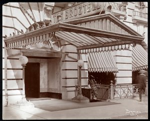 Entrance of Hotel Broztell, 3 East 27th Street, New York by Byron Company