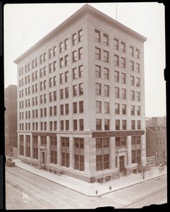 Exterior View of the Parke, Davis and Co. Building, Hudson and Vestry Streets, New York by Byron Company
