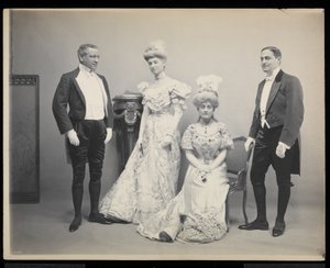 Group Portrait of Sydney Dillon Ripley with Three Others at the James Hazen Hyde Ball, New York, January 31, 1905
