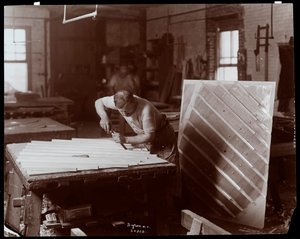 Man Working in the Hardman, Peck and Co. Piano Factory