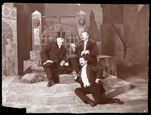 Oscar Hammerstein and two others at the Manhattan Opera House