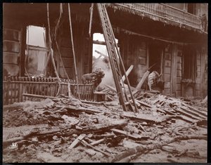 Ruins of the Delavan House hotel, Albany, New York, 1894 by Byron Company