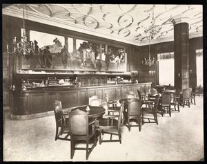 The Old King Cole Bar at the Hotel Knickerbocker, 1906 by Byron Company