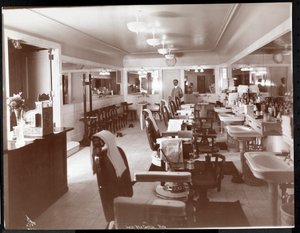 The barbershop at the Philadelphia Ritz-Carlton Hotel by Byron Company