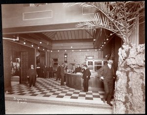 The Lobby and Registration Desk at the Hotel Victoria