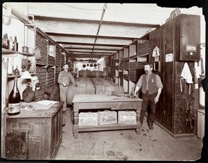 The Wine Cellar of the Hotel Manhattan, 1902