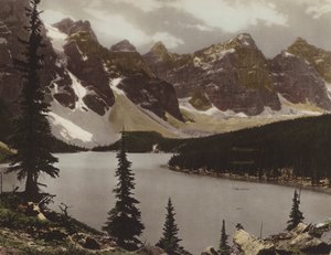 Moraine Lake and Valley of Ten Peaks by Byron Hill Harmon