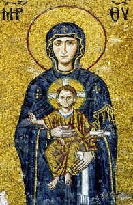 Comnenus Mosaic Depicting Madonna and Child, Hagia Sophia, Turkey