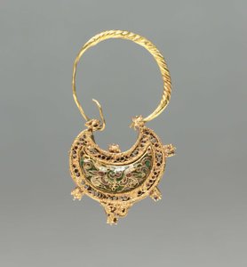 Crescent-Shaped Earring by Byzantine