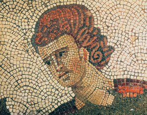 Head of a Roman Soldier, flooring from the Grand Imperial Palace, Constantinople, 5th-6th century