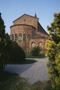 Exterior view of the chevet by Byzantine School