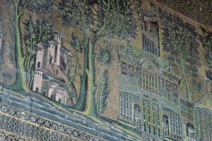Mosaics on the West portico, 8th century