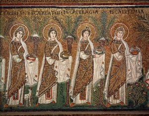 Procession of virgins (detail)