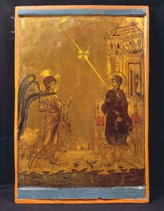 The Annunciation by Byzantine School