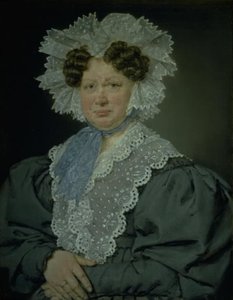 Chamberlain Kirsten Stampe née Kaas (1766-1842) Married 1793 to Chamberlain Holger Baron Stampe of Nysø by C.A. Jensen