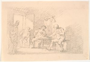 Interior with Players