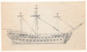 Warship. Two-Decked by C.A. Lorentzen