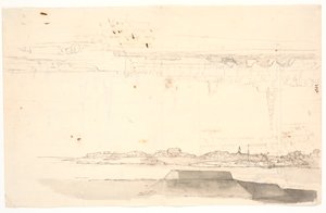 Two Views of Copenhagen. One with the Church of Our Saviour by C.A. Lorentzen