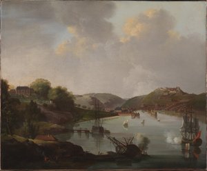 View over Frederikshald in Norway