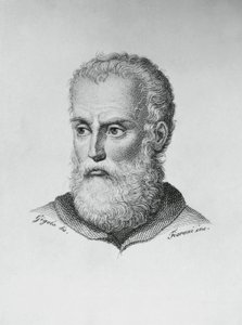 Portrait of Annibale Caro (1507-1566), Italian writer and poet, engraving by J.B. and Brown J. Rowbotham