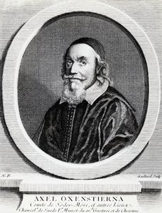 Portrait of Axel Oxenstierna Gustafsson (1583-1654), Chancellor of the Kingdom of Sweden, engraving by J.B. and Brown J. Rowbotham
