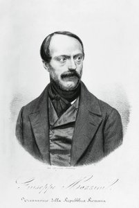 Portrait of Giuseppe Mazzini by J.B. and Brown J. Rowbotham