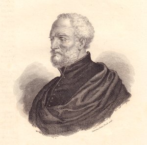 Portrait of Italian Diplomat and Geographer Giovanni Battista Ramusio by J.B. and Brown J. Rowbotham