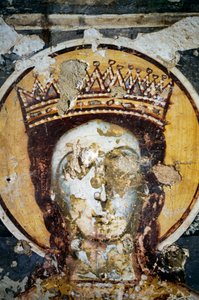 Saint, fresco in Church of Agios Ioannis Prodromos by J.B. and Brown J. Rowbotham