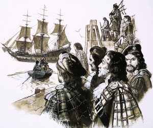 James II Returns to France After the Defeat of His Supporters at the Battle of Sherrifmuir by C.L. Doughty