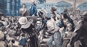 Lavoisier on the way to his execution by C.L. Doughty