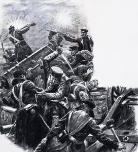 The Battle of Inkermann, Charge of the Guards by C.L. Doughty