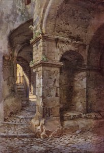 Mediaeval Fortress, Terracina by C.T.G. Formili