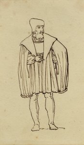 16th Century Costume Study by Christoffer Wilhelm Eckersberg