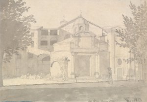 A Section of the Via Sacra, Rome The Church of Saints Cosmas and Damian by Christoffer Wilhelm Eckersberg