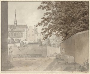 At Saint-Martin’s Church in Montmorency, North of Paris, July 10th 1812 by Christoffer Wilhelm Eckersberg