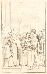 Axel and Valborg. Act 3 by Christoffer Wilhelm Eckersberg